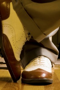 Brown-N-White Dance Shoes