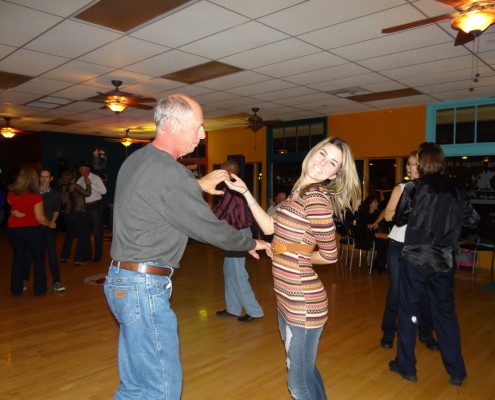 couple country dancing