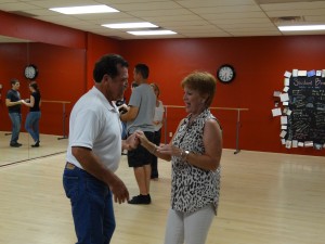 Middle-aged couple at dance studio in Arizona