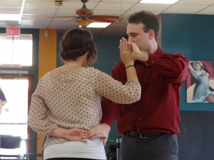 Man and woman country dancing in Arizona