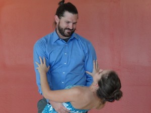 Arizona bride and groom dancing