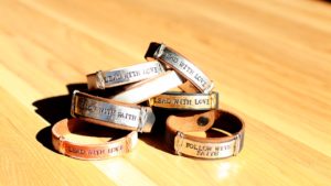 Lead with Love Leather Bracelets